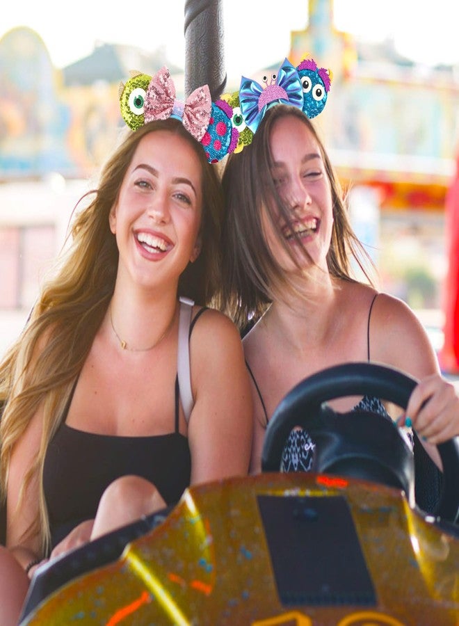 MADO Mike James mouse ears headband for women adults kids,Park mini ears headbands for women kids girls (monster-a) - Image 4